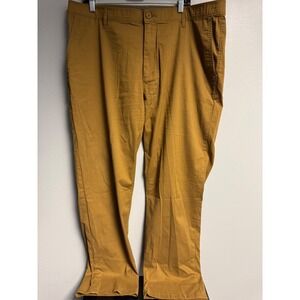 Orvis Jackson Quick Dry Pants Mens 42W 30L Tan Chinos Flat Front Casual Golf